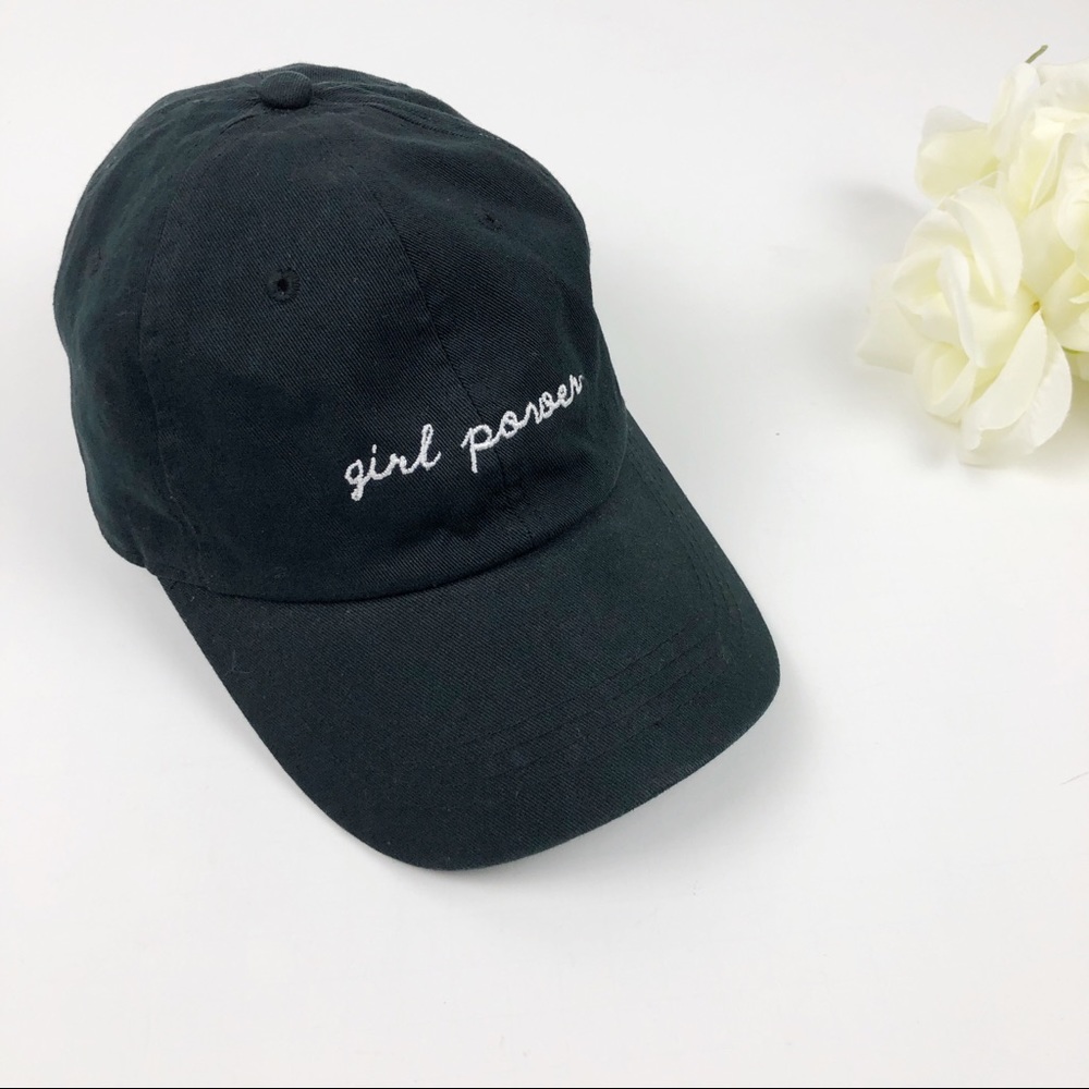 Girl Power Black Adjustable Hat City Hunter USA